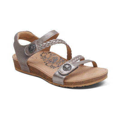 Lauren - Sandalen met gevlochten banden