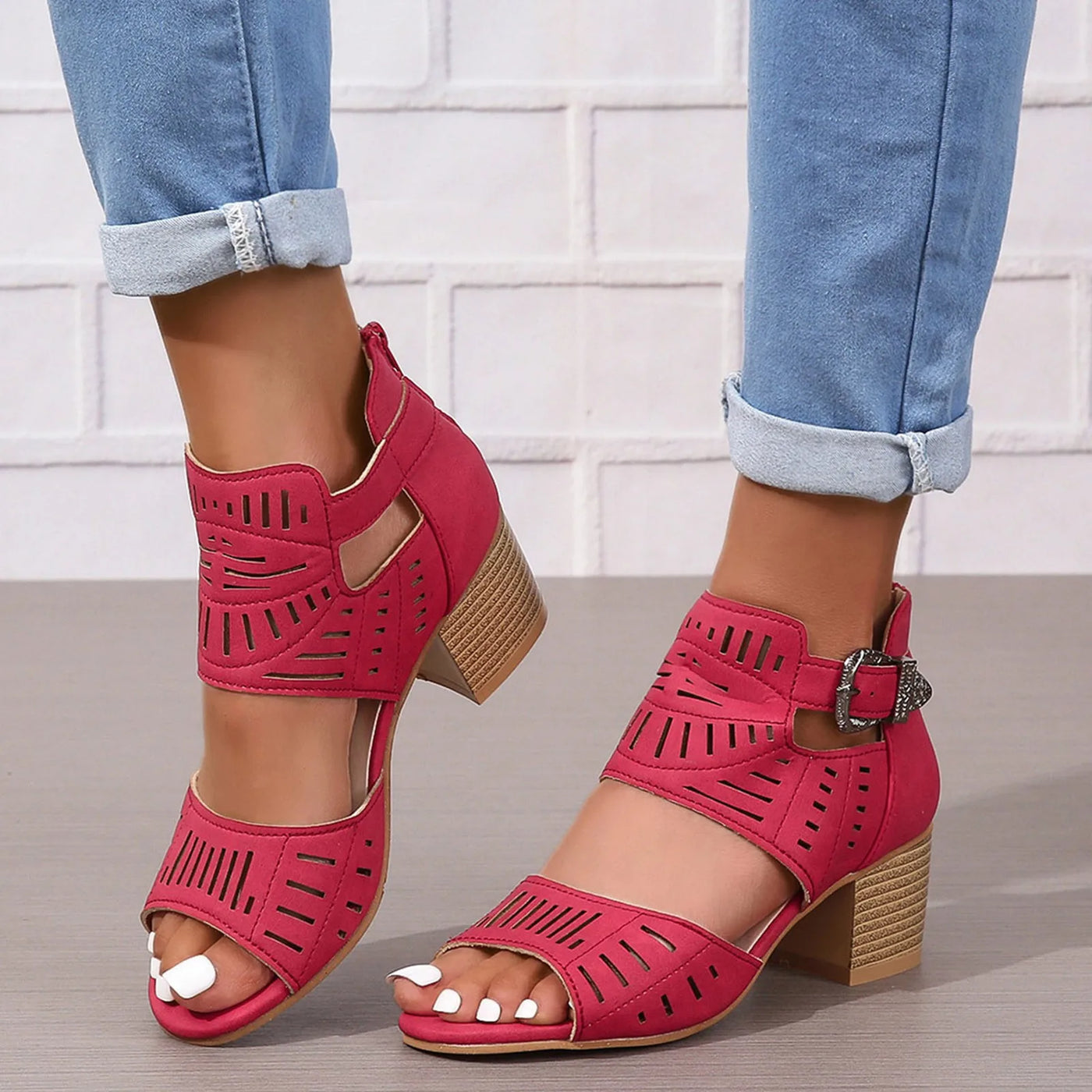 Sienna - Hakken Sandalen met Achterband