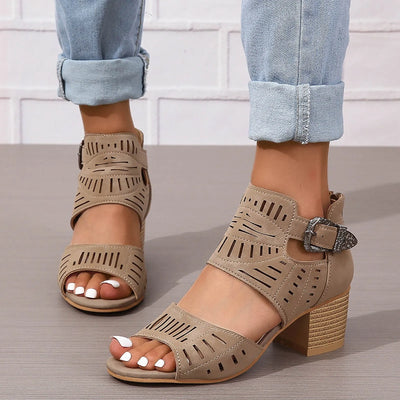 Sienna - Hakken Sandalen met Achterband
