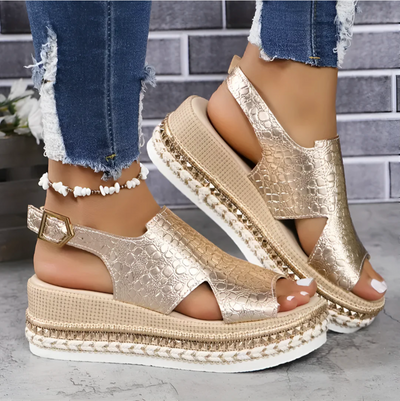 Billa - orthopedische wedge sandalen