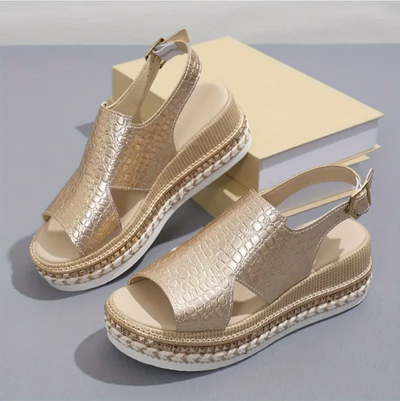 Billa - orthopedische wedge sandalen