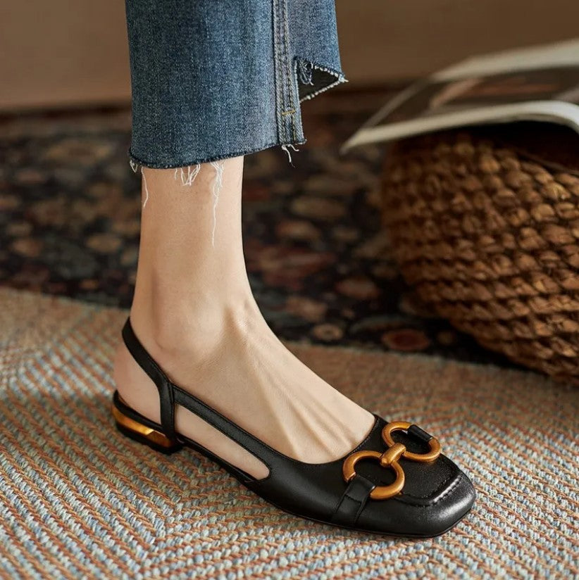 Thirese - Orthopedische sandalen met vierkante hak