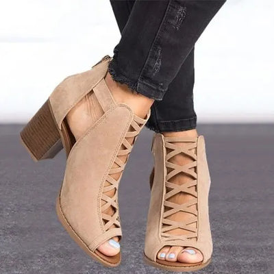 Reese - Sandalen met Middelhoge Hakken