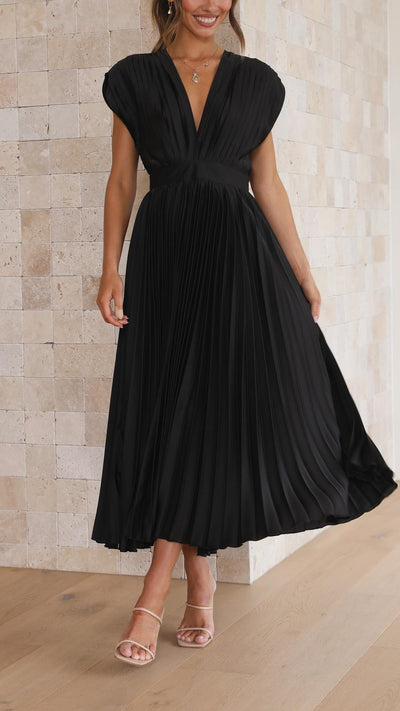 Alexis - Elegante Plisseekleed