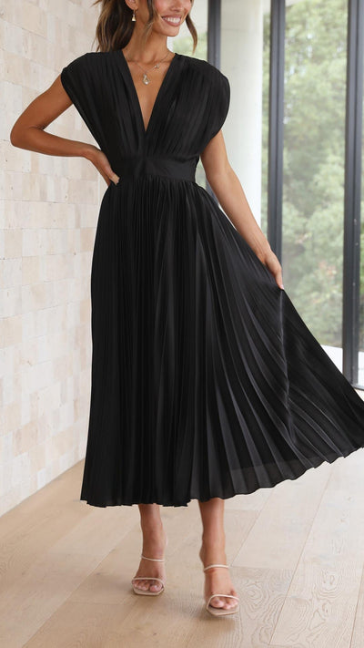 Alexis - Elegante Plisseekleed