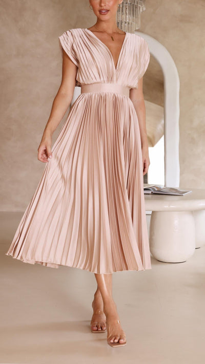 Alexis - Elegante Plisseekleed