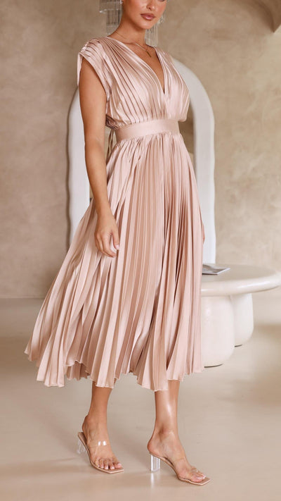 Alexis - Elegante Plisseekleed
