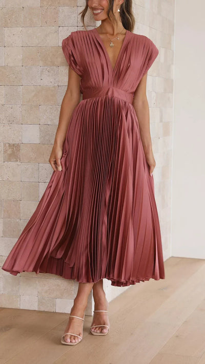 Alexis - Elegante Plisseekleed