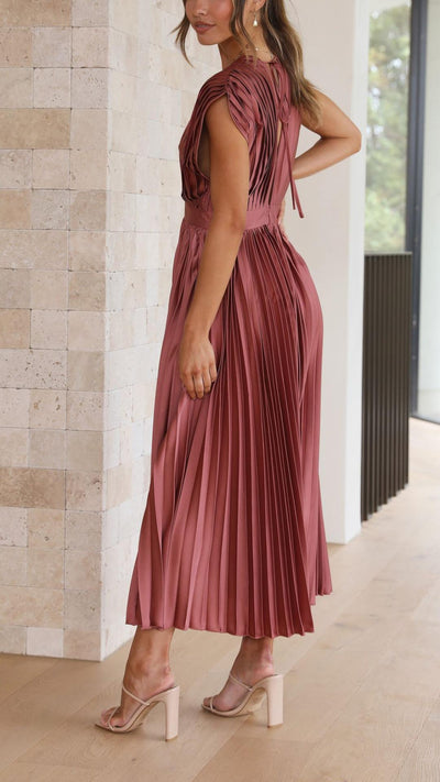 Alexis - Elegante Plisseekleed