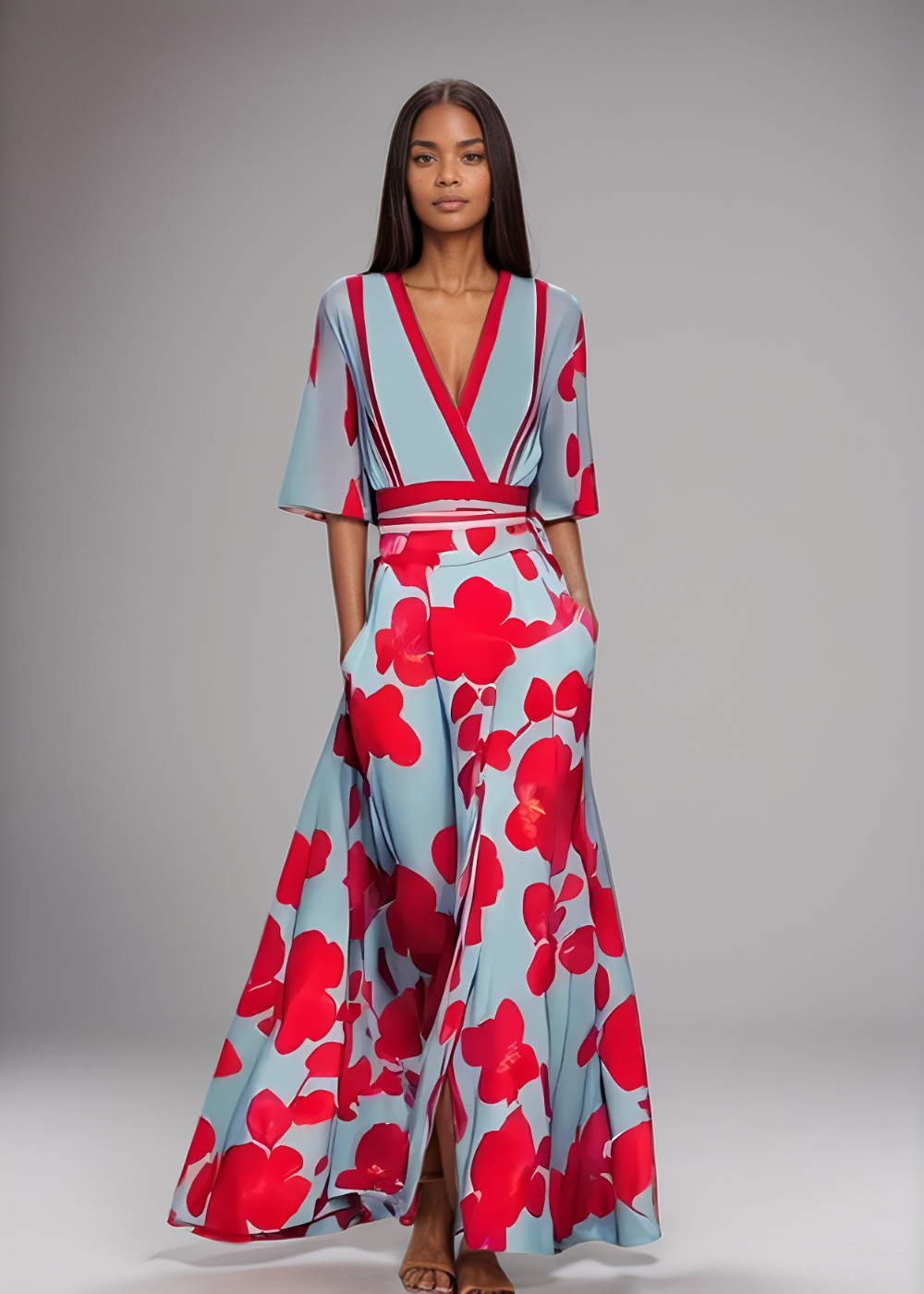 Elise™ | Bloemige Elegant Maxi-jurk