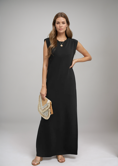 Therese™ | Mouwloze Maxijurk in Minimalistische Stijl