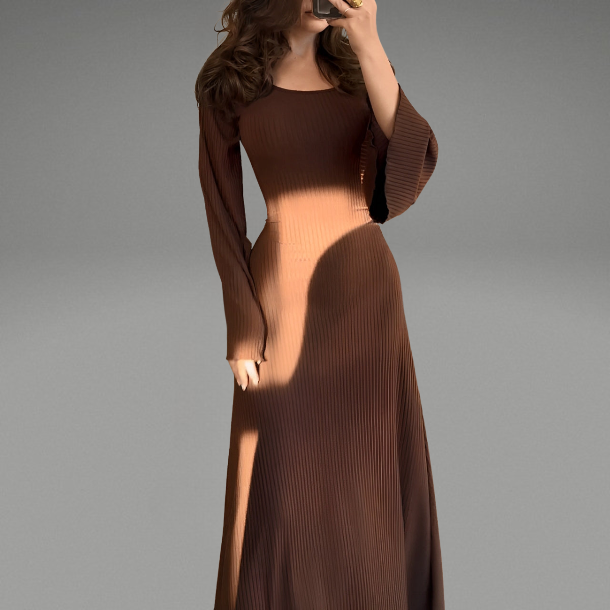 Beatrice™ | Maxijurk van jersey