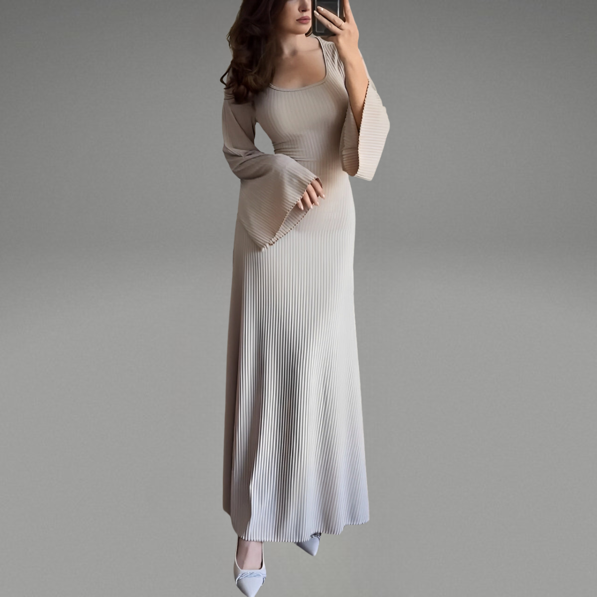 Beatrice™ | Maxijurk van jersey