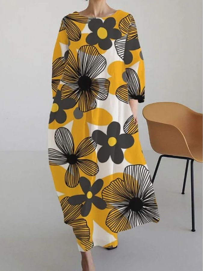 JUNI - ZACHTE BLOEMENDRUCK V-HALS KLEDING