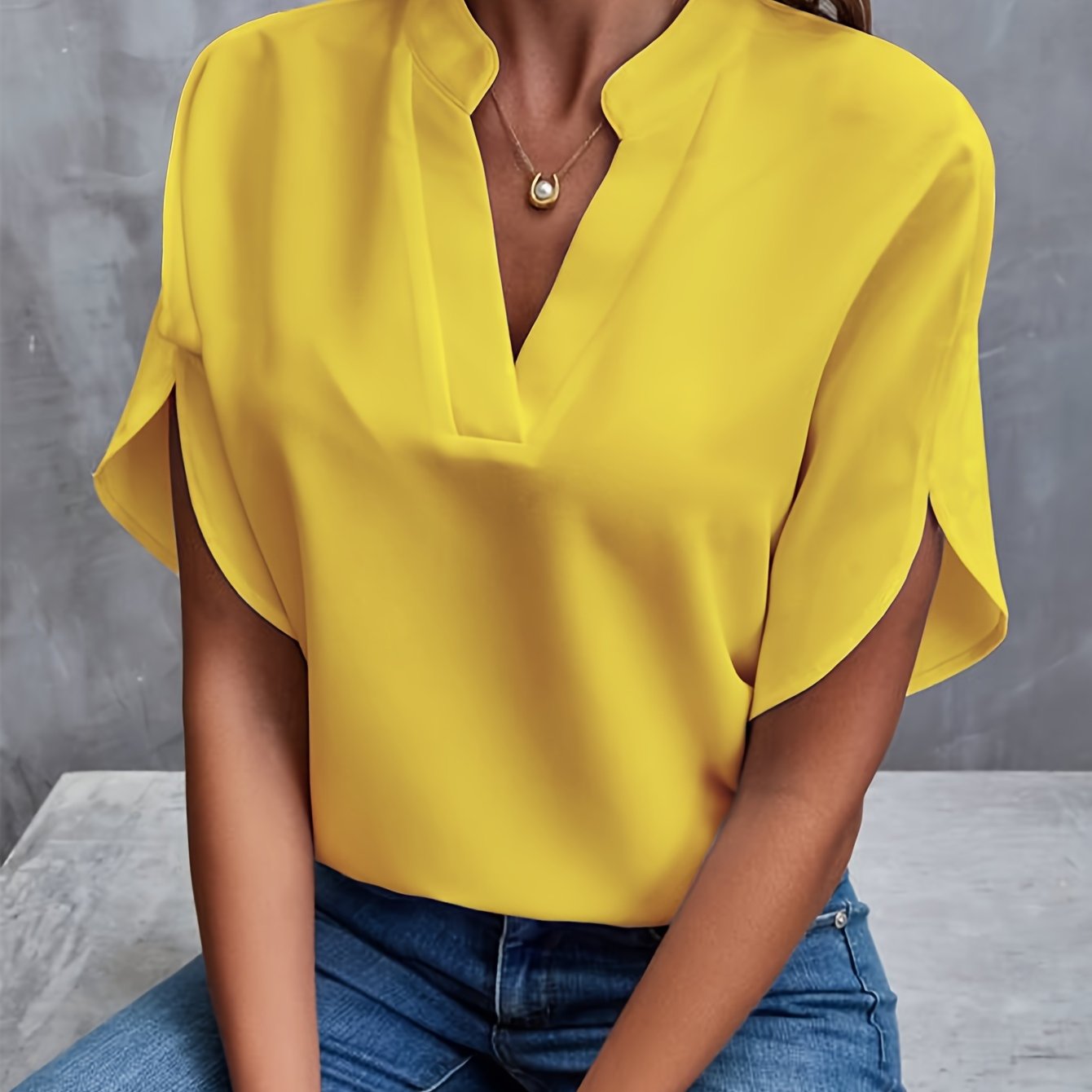 frida™ | blouse met uitlopende mouwen