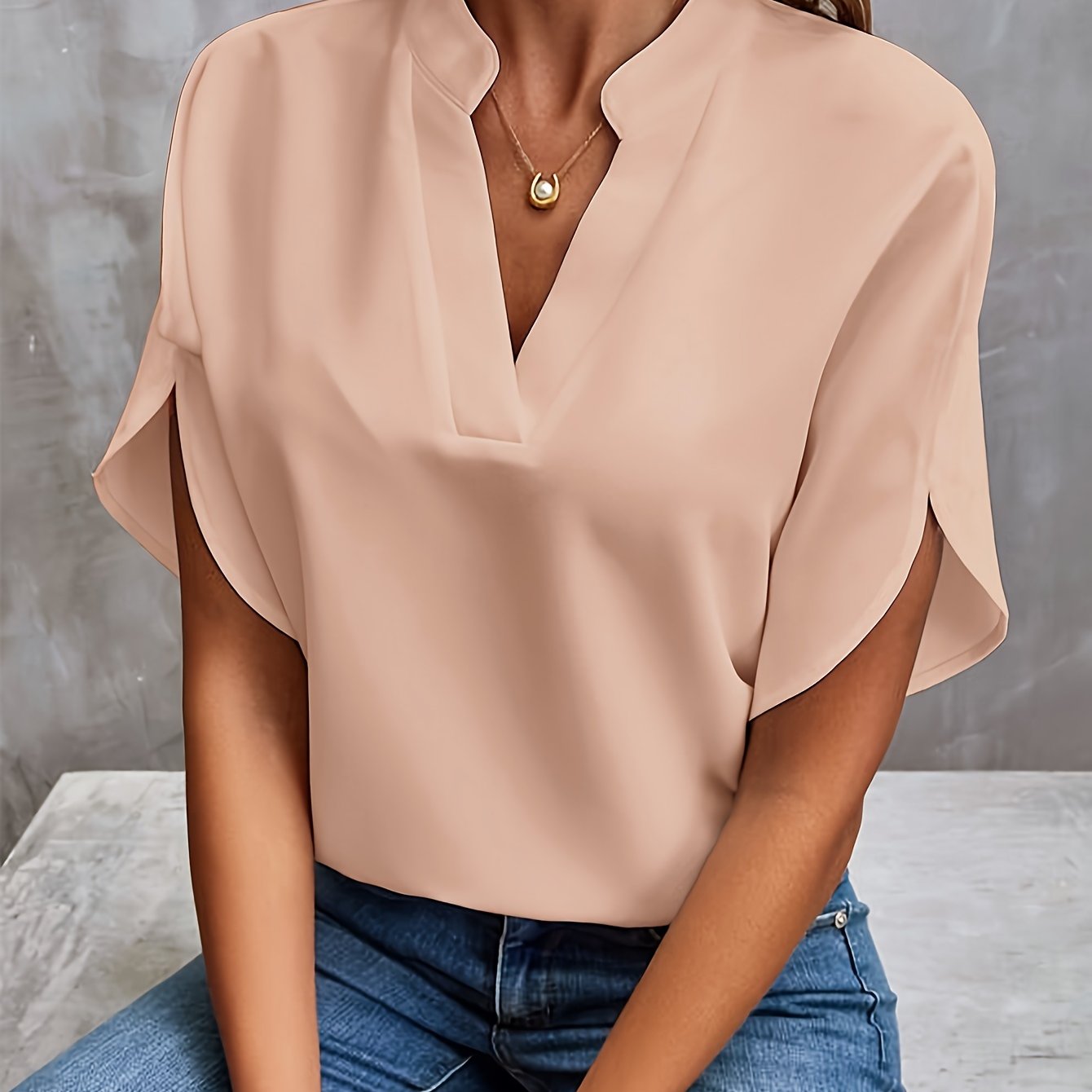 frida™ | blouse met uitlopende mouwen