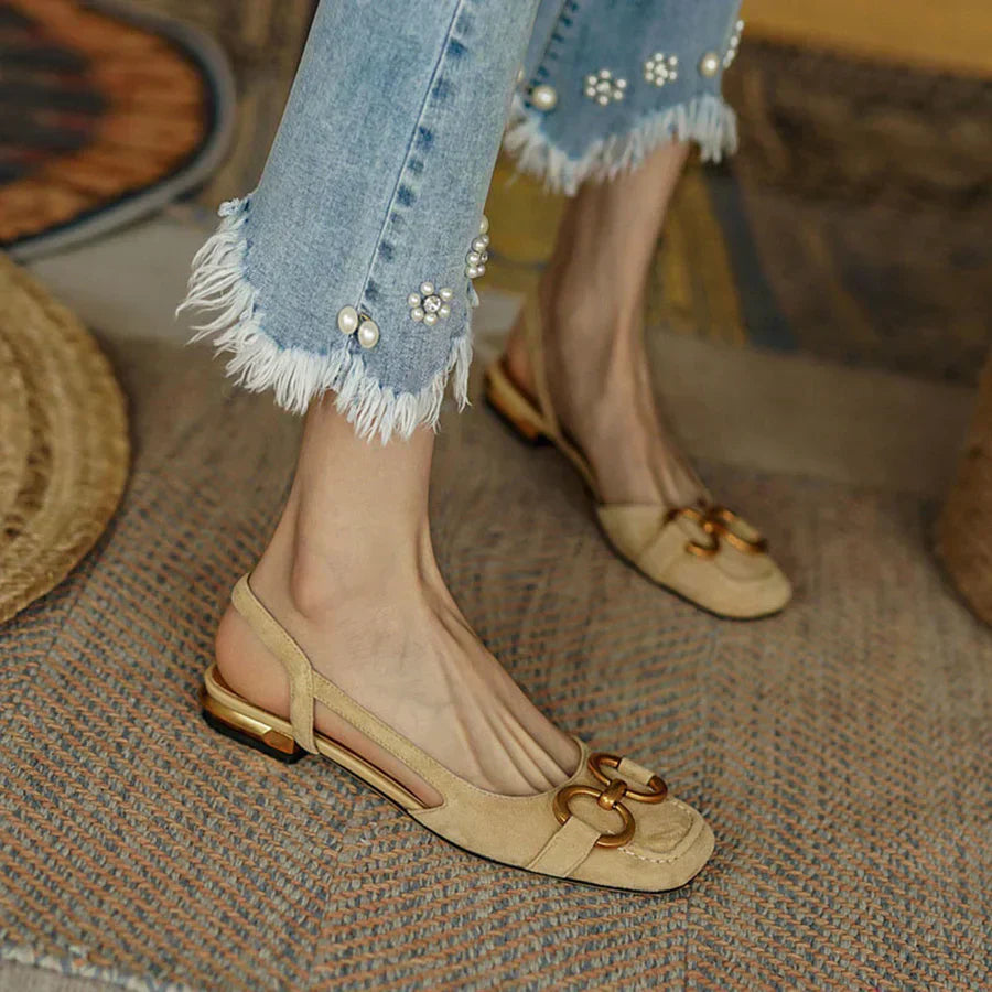 Thirese - Orthopedische sandalen met vierkante hak