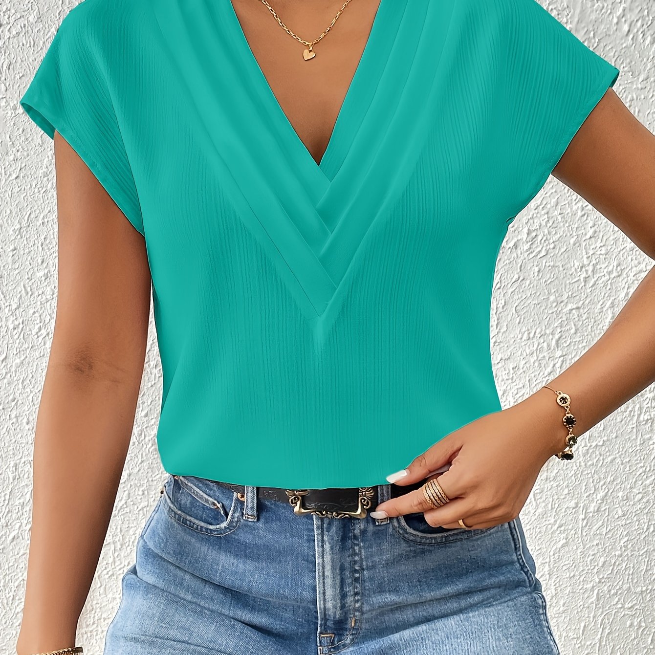 Sara - Dames Elegante V-Hals Blouse