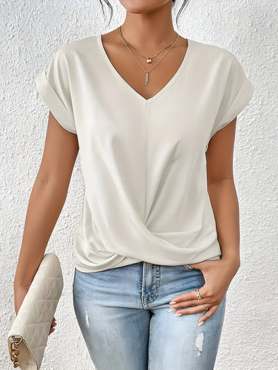 Elsa™ | Casual T-shirt met V-hals