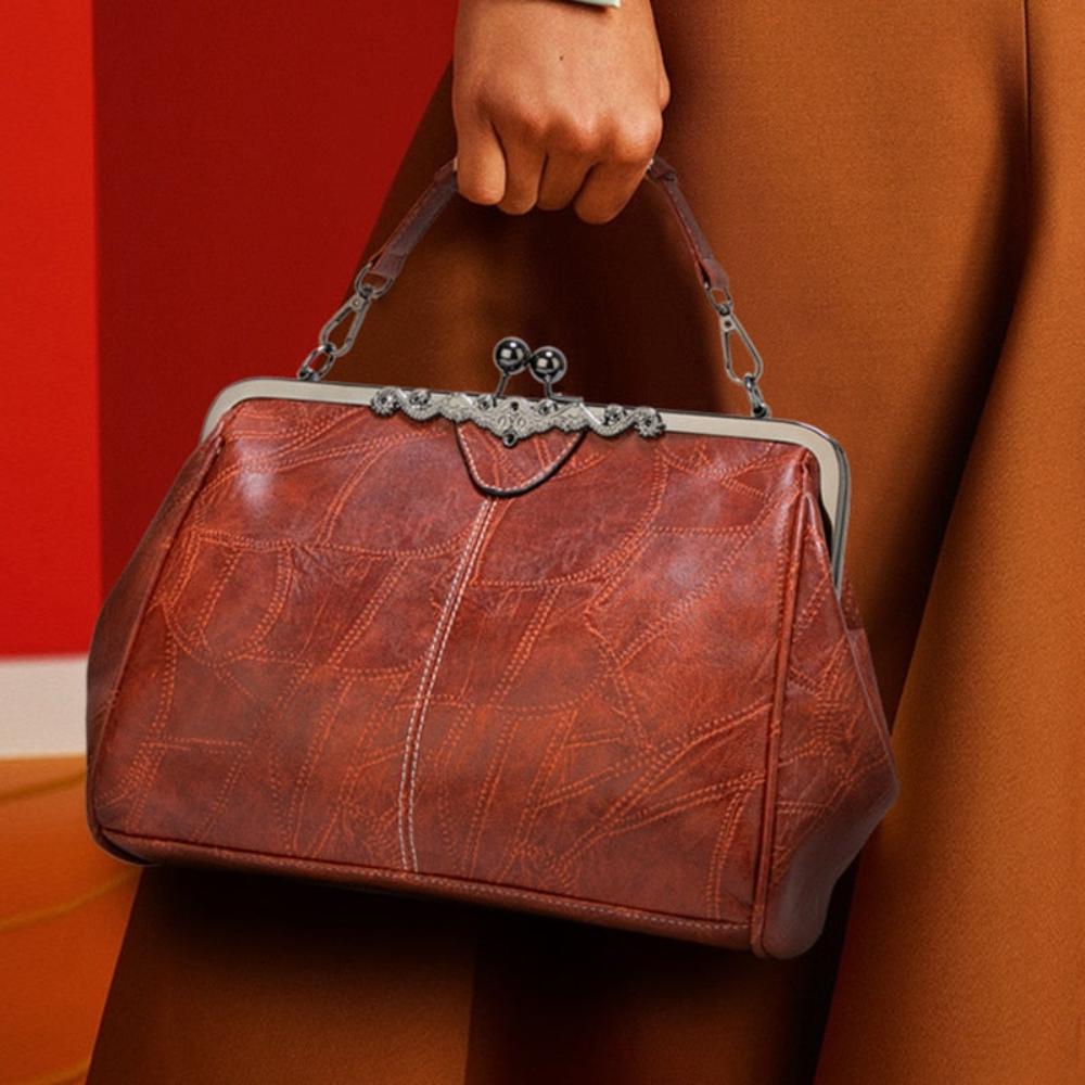 Mila | Vintage-Handtas met Klepsluiting