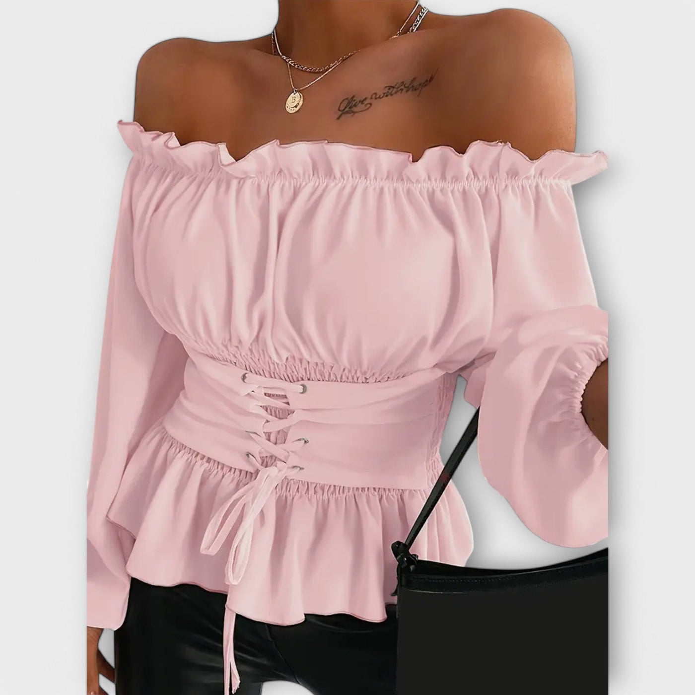 Amelia™ Blouse met Rimpeldetails
