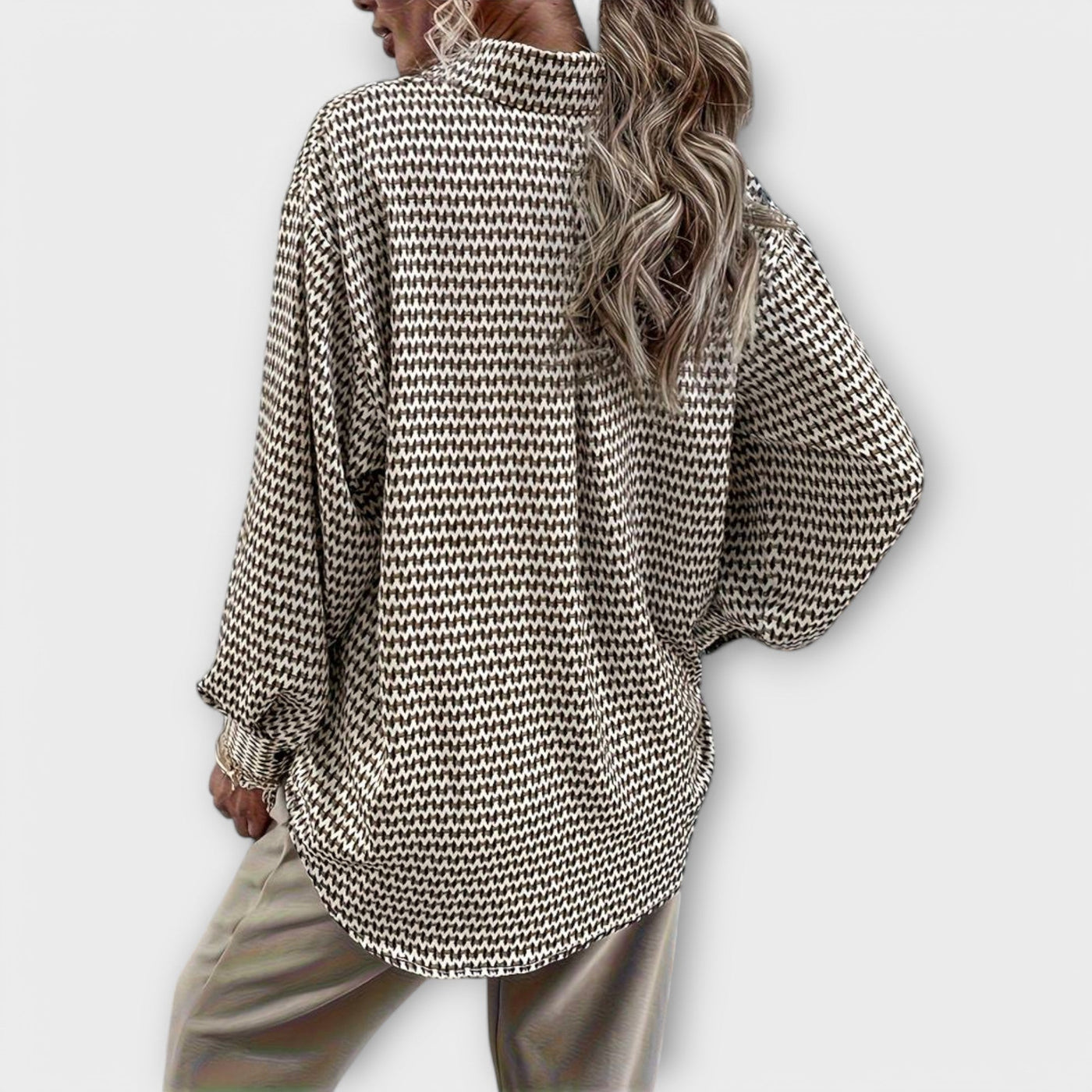 Ashley™ Vintage Lange Mouwen Blouse