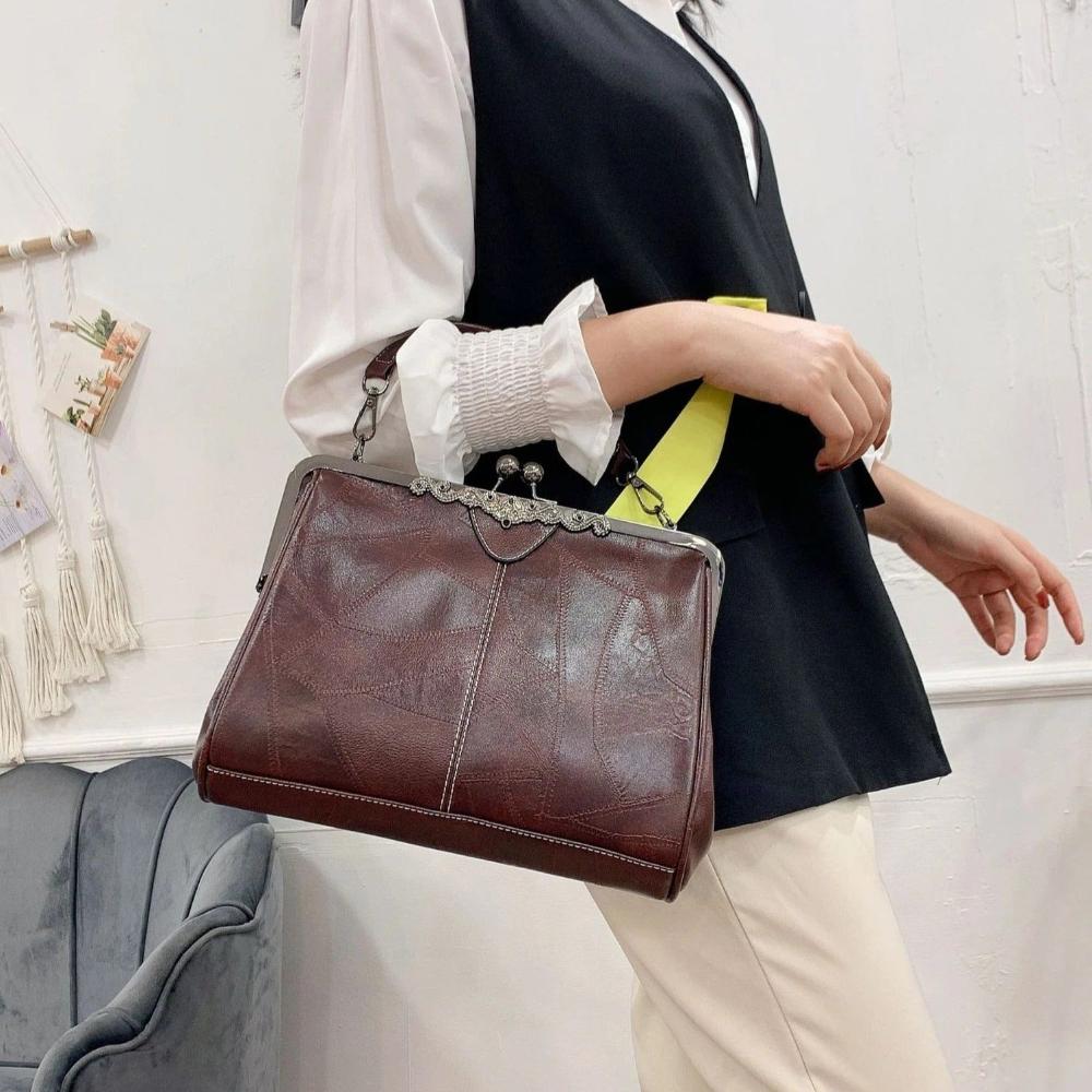 Mila | Vintage-Handtas met Klepsluiting