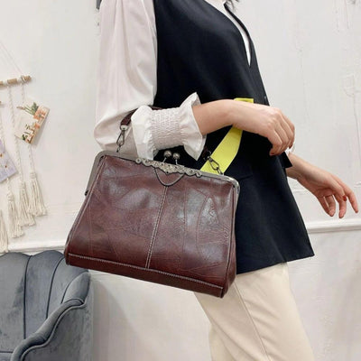 Mila | Vintage-Handtas met Klepsluiting
