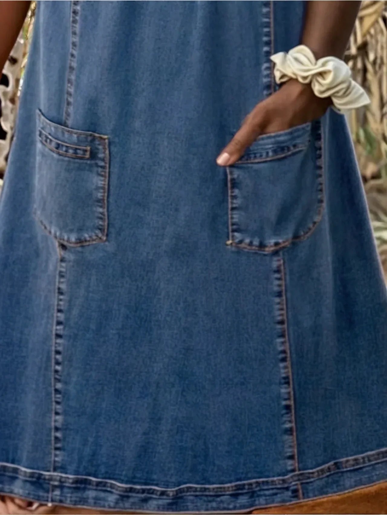 Raquel™ | Jeans-Tuniekjurk met Zakken