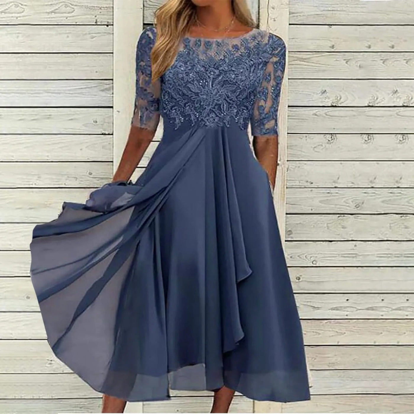 Leni™ | Elegante Chiffonjurk