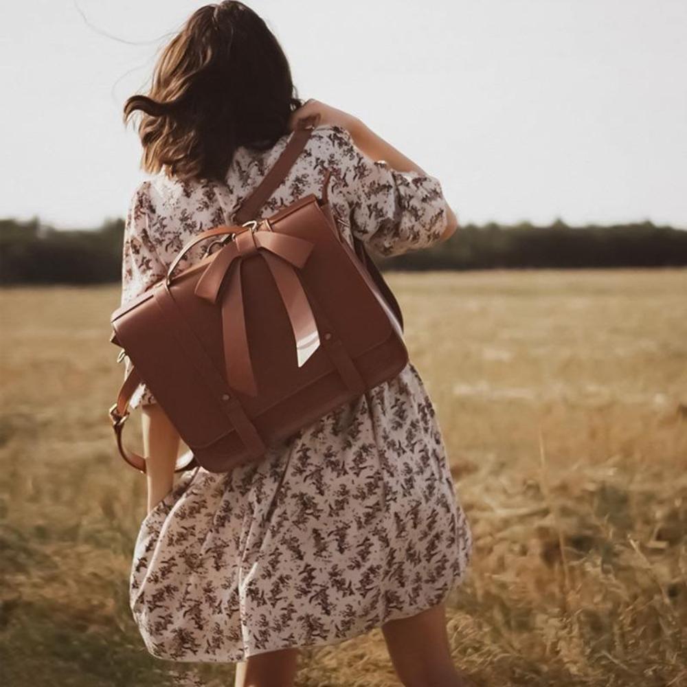 Vintage Sac Kissé in Blauw-Roze