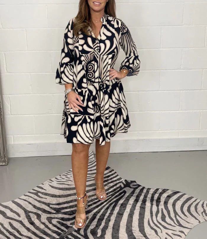 Fenella - V-hals jurk