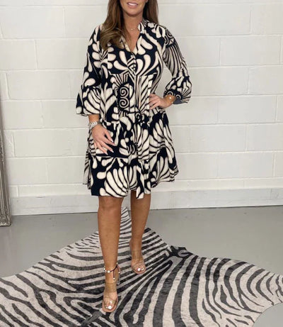 Fenella - V-hals jurk