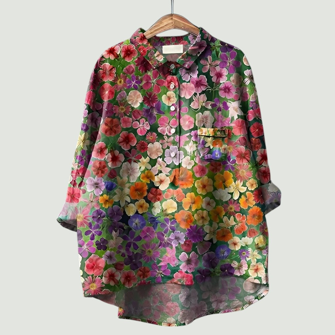 Bloemige Damesblouse | Vrolijk, Licht en Comfortabel