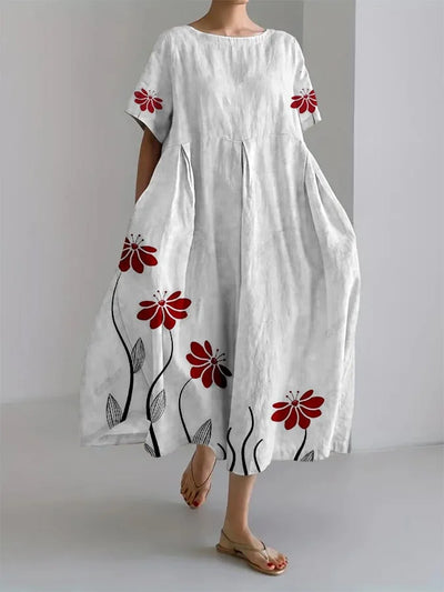 ROSALIE - BOTANISCH DRUK LOS KLEID