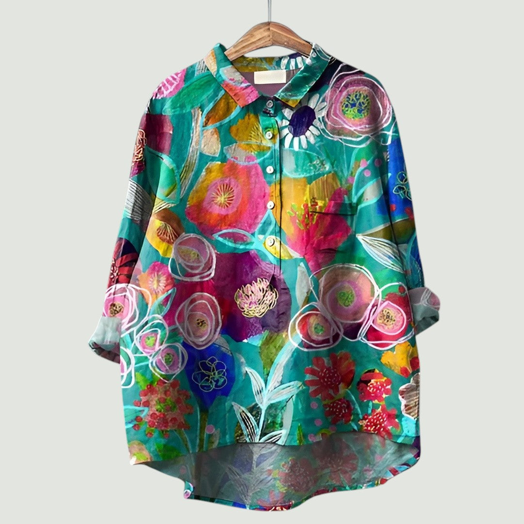 Bloemige Damesblouse | Vrolijk, Licht en Comfortabel