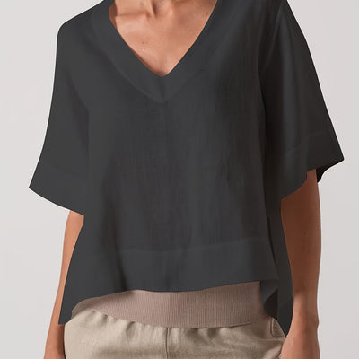 YARA | COMFORTABELE LOSSE BLOUSE MET BUIKBEDDEKKING