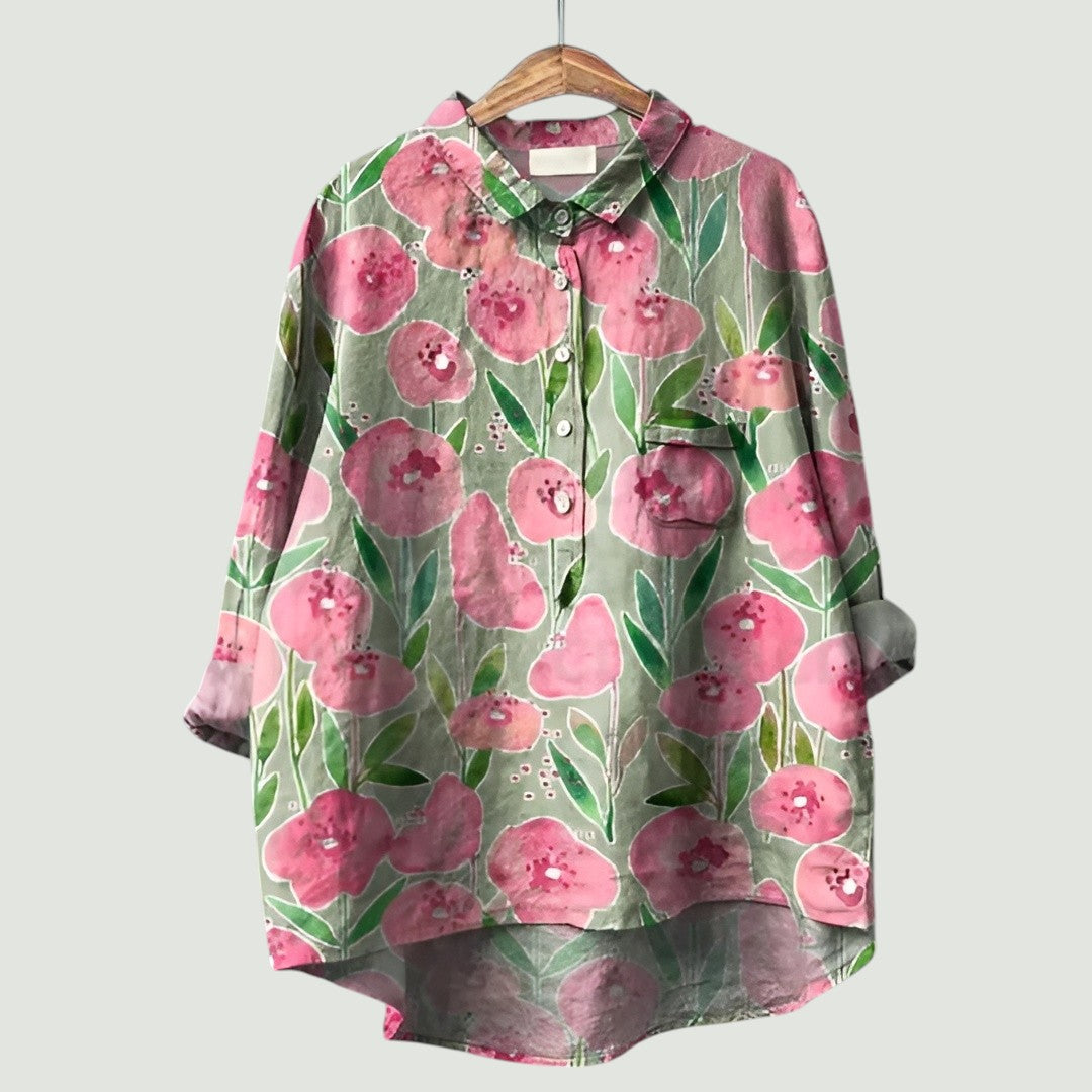 Bloemige Damesblouse | Vrolijk, Licht en Comfortabel