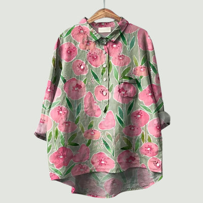 Bloemige Damesblouse | Vrolijk, Licht en Comfortabel