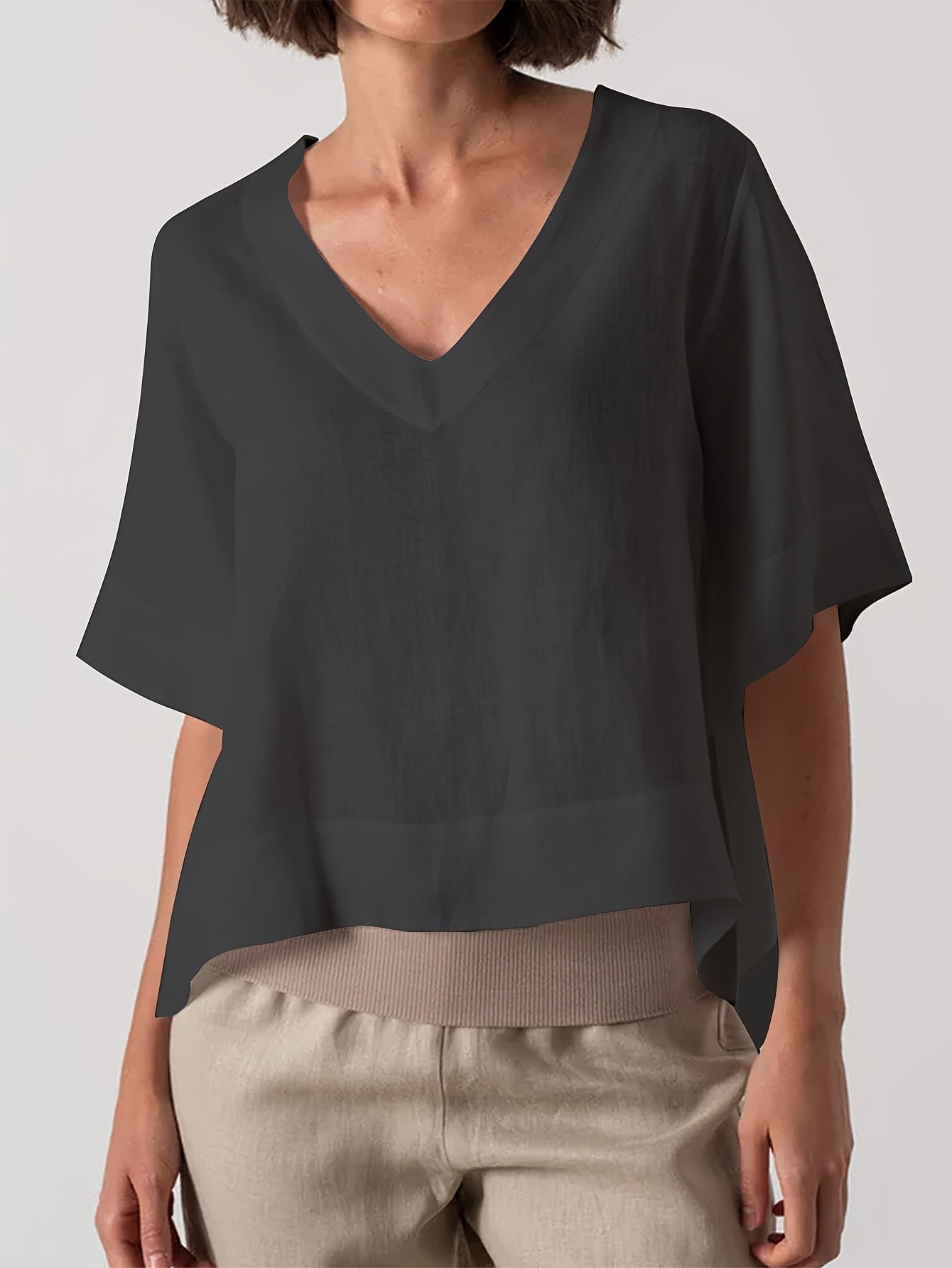 YARA | COMFORTABELE LOSSE BLOUSE MET BUIKBEDDEKKING