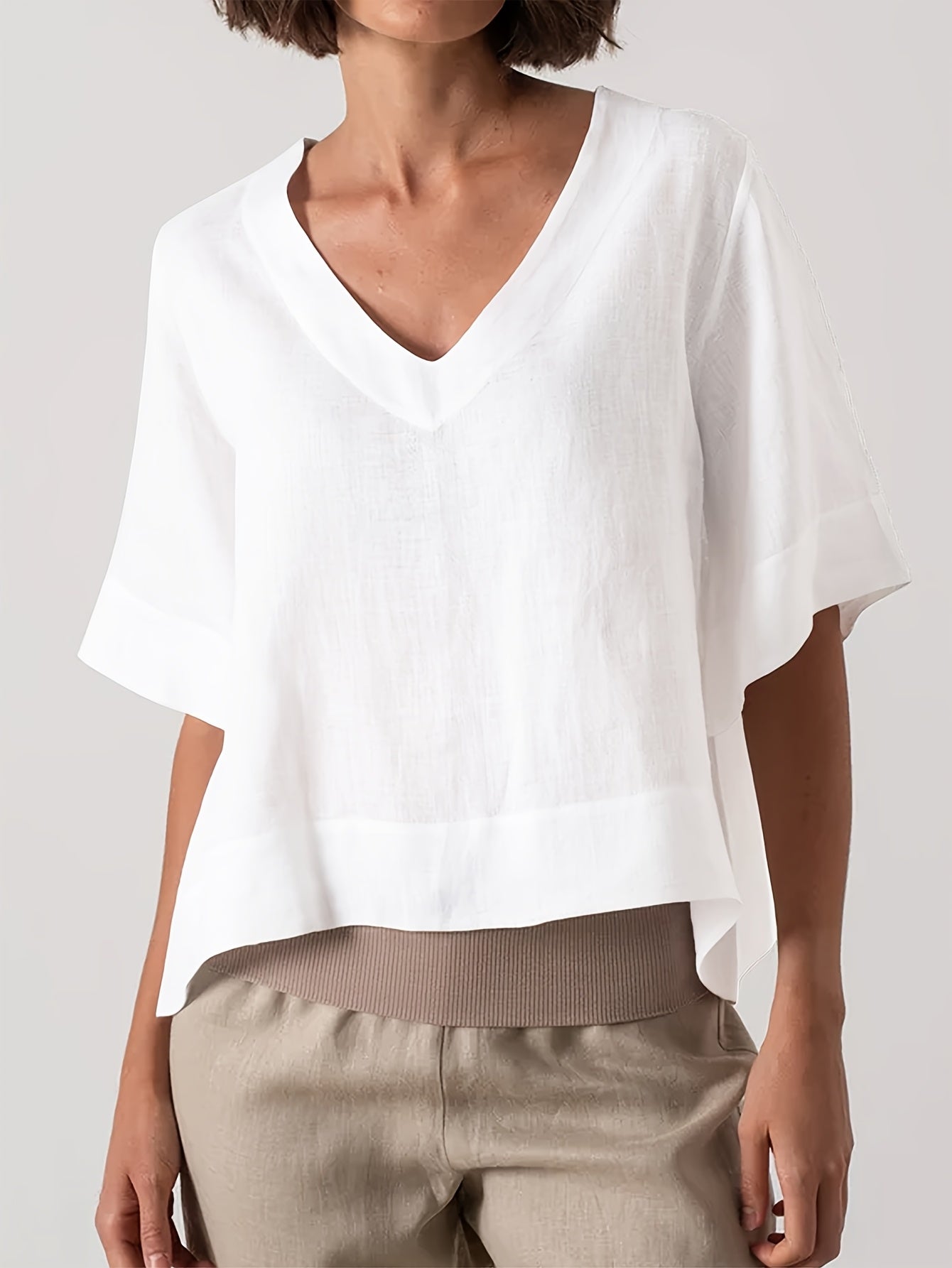 YARA | COMFORTABELE LOSSE BLOUSE MET BUIKBEDDEKKING