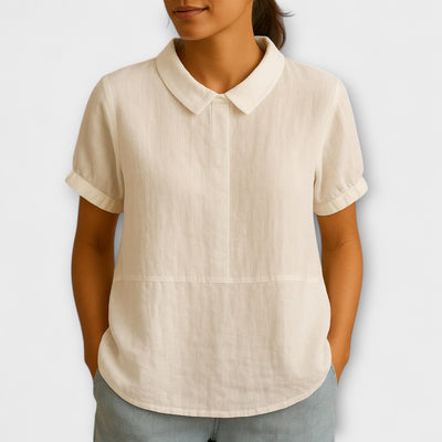 Mina – Lichte Linnen Blouse