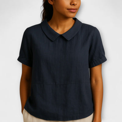 Mina – Lichte Linnen Blouse