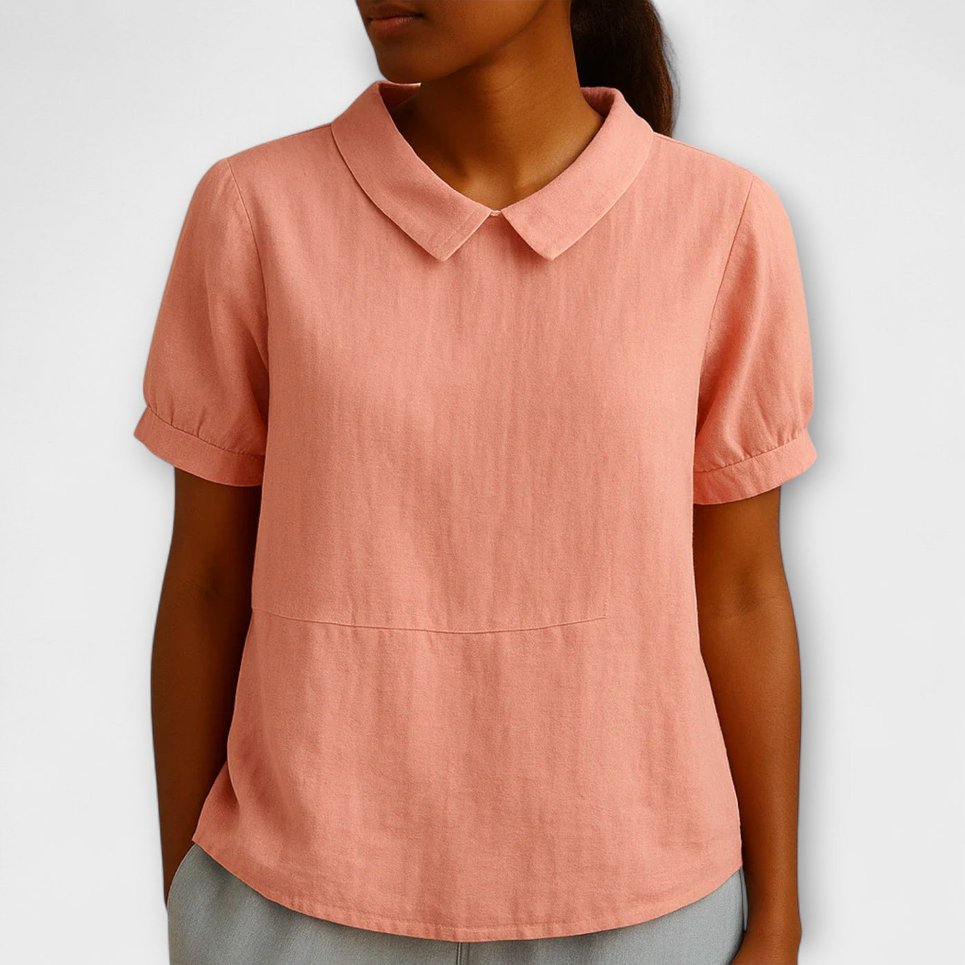 Mina – Lichte Linnen Blouse