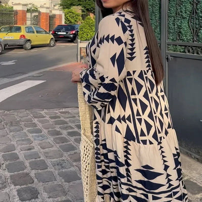 Sienna - Elegante casual overhemdjurk