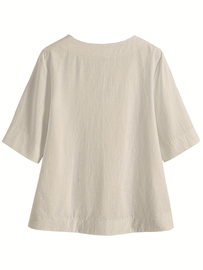 YARA | COMFORTABELE LOSSE BLOUSE MET BUIKBEDDEKKING