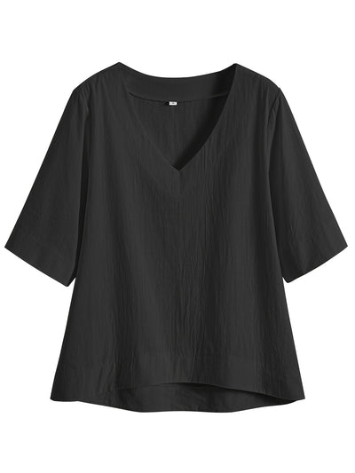 YARA | COMFORTABELE LOSSE BLOUSE MET BUIKBEDDEKKING