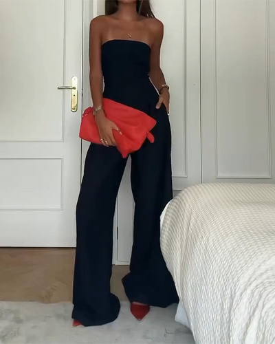 Elsa™ | Elegante strapless jumpsuit