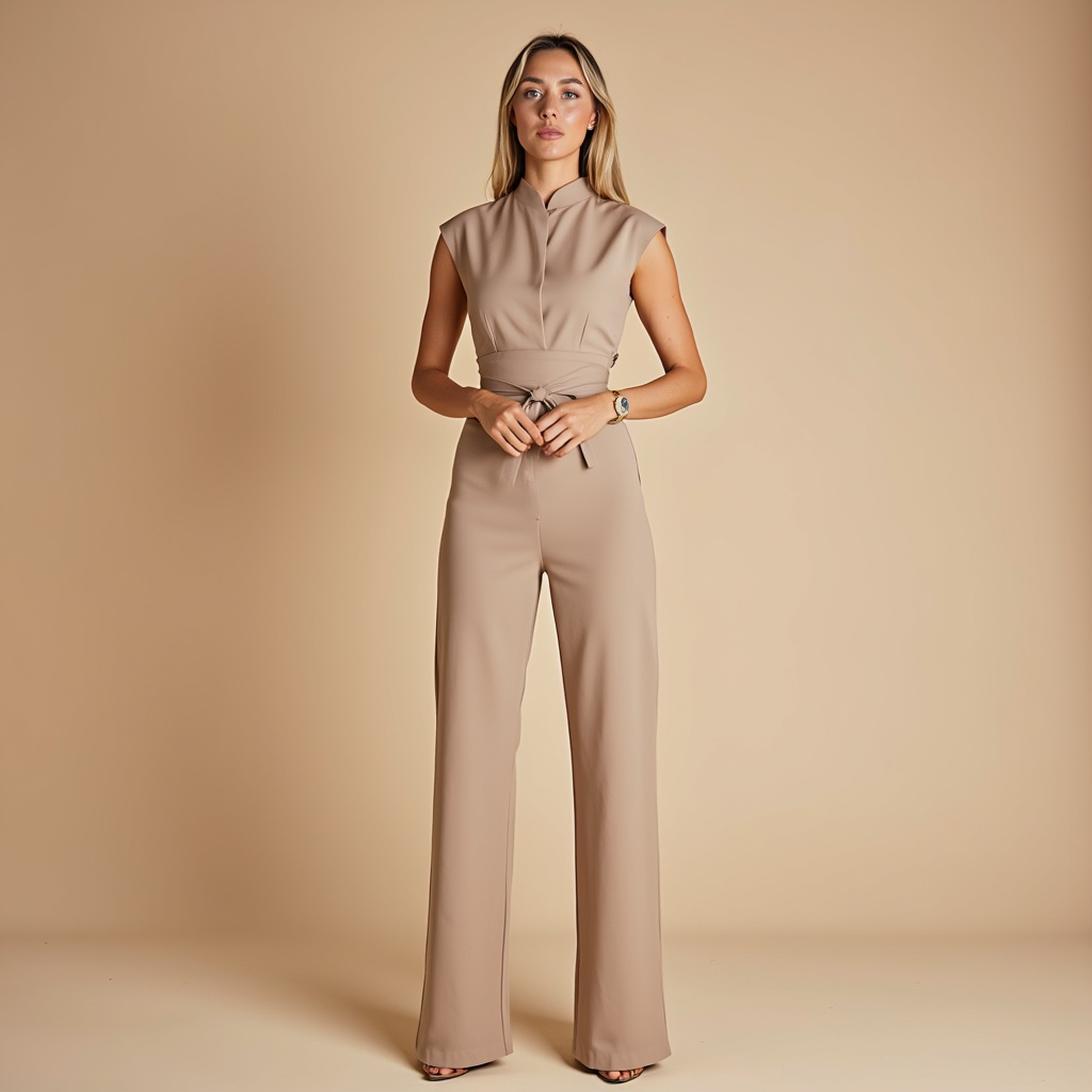 Greta™ | Elegante Jumpsuit met Ceintuur