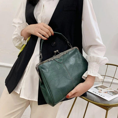 Mila | Vintage-Handtas met Klepsluiting